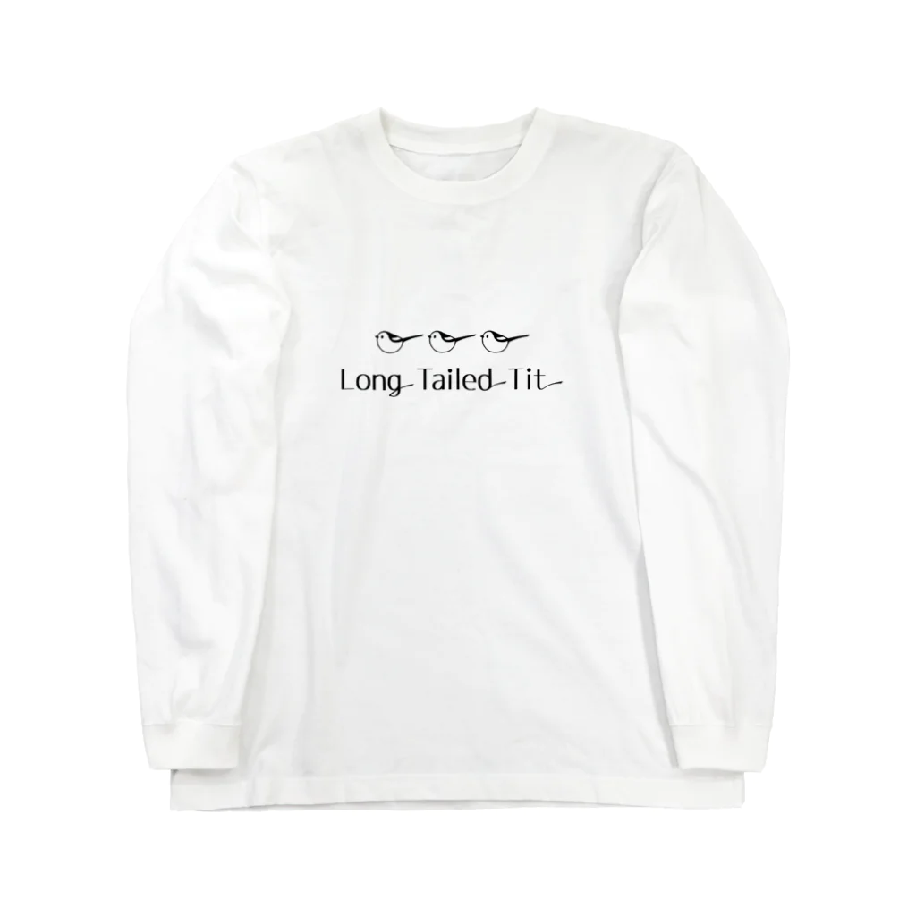 キャリコ堂のシマエナガ＋ロゴC Long Sleeve T-Shirt