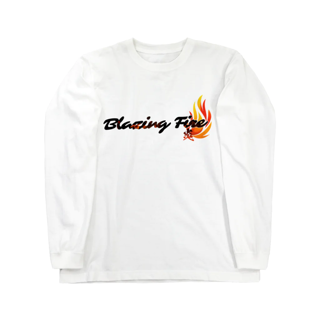 ArayashikI_Japanの炎-Blazing Fire-【淡色系アパレル】 ロングスリーブTシャツ