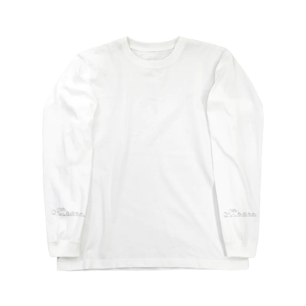 チムニー珈琲焙煎所の珈琲豆を運ぶどうぶつキャラバン Long Sleeve T-Shirt