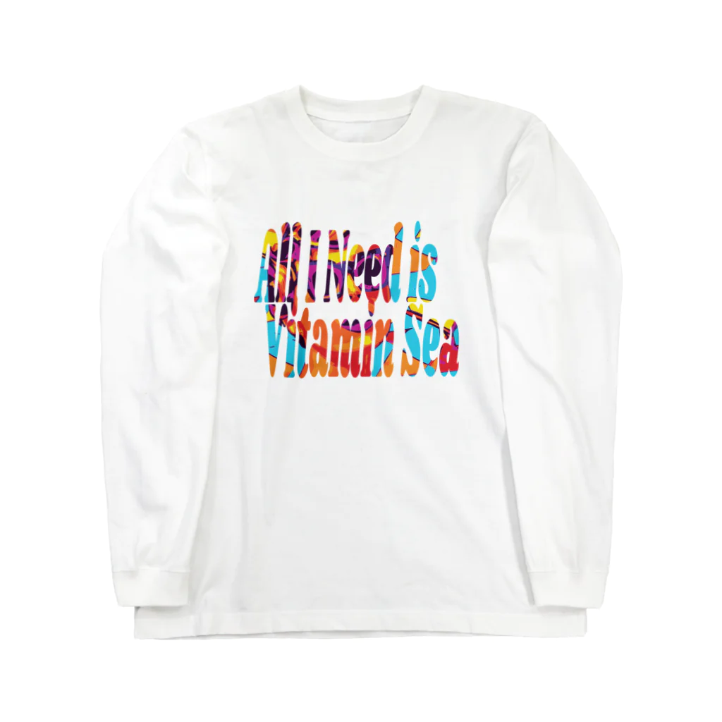 ぷんすこ(♂)のAll I Need is Vitamin Sea ロングスリーブTシャツ