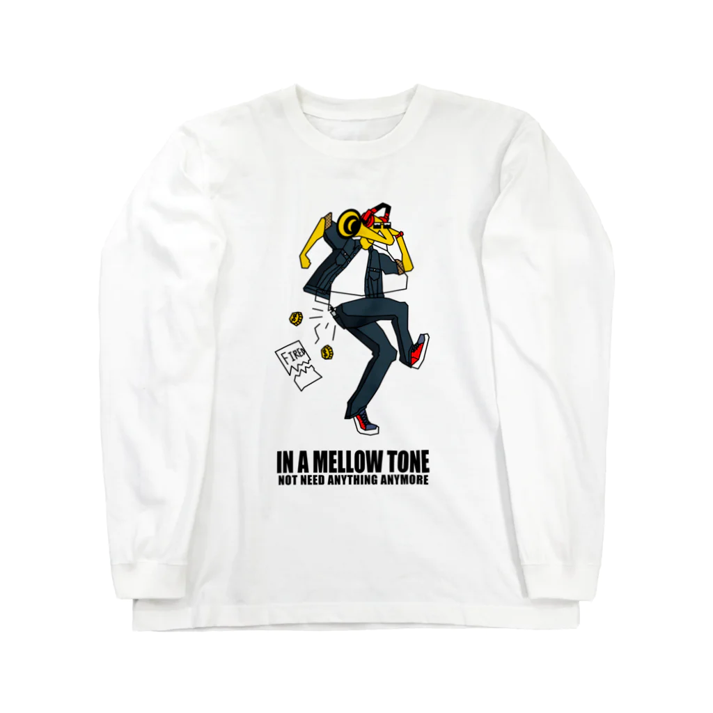 mosmos storeのIN A MELLOW TONE -yellow- Long Sleeve T-Shirt