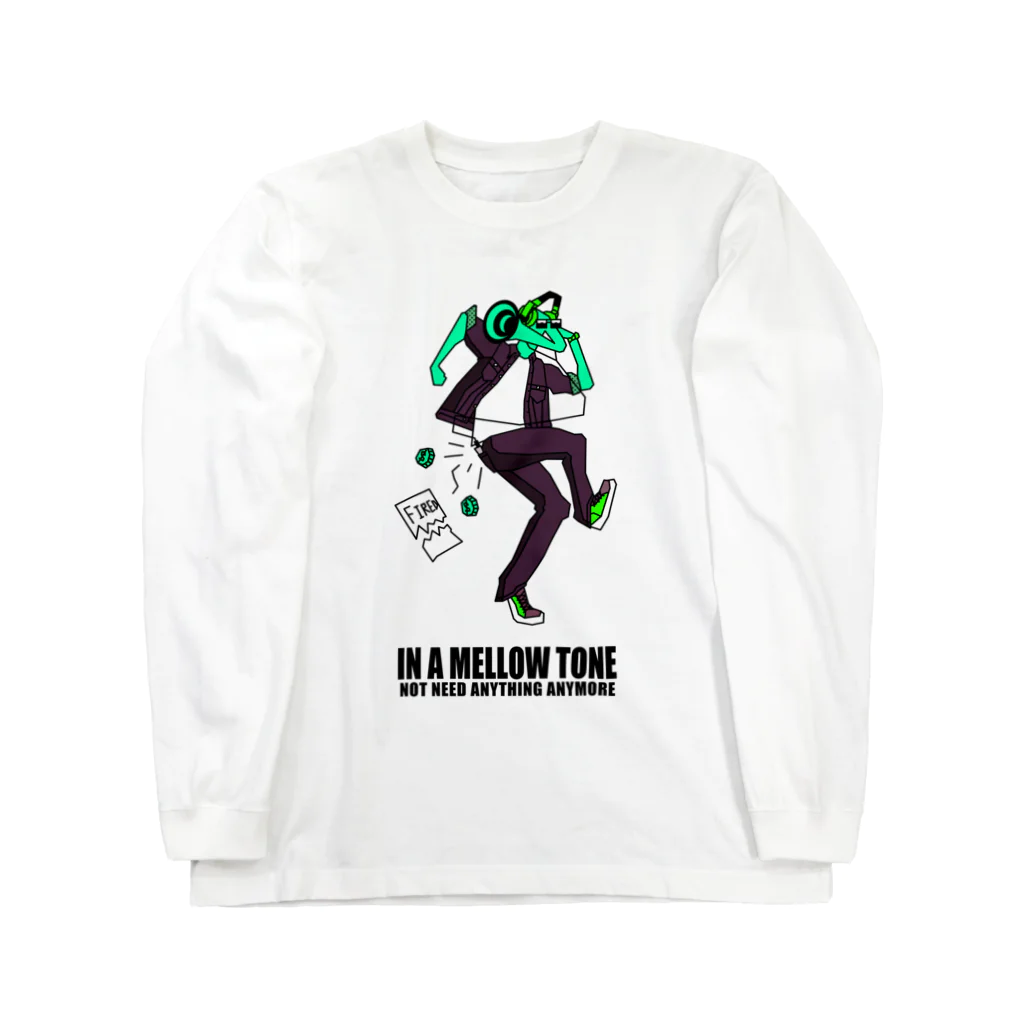 mosmos storeのIN A MELLOW TONE -green- Long Sleeve T-Shirt