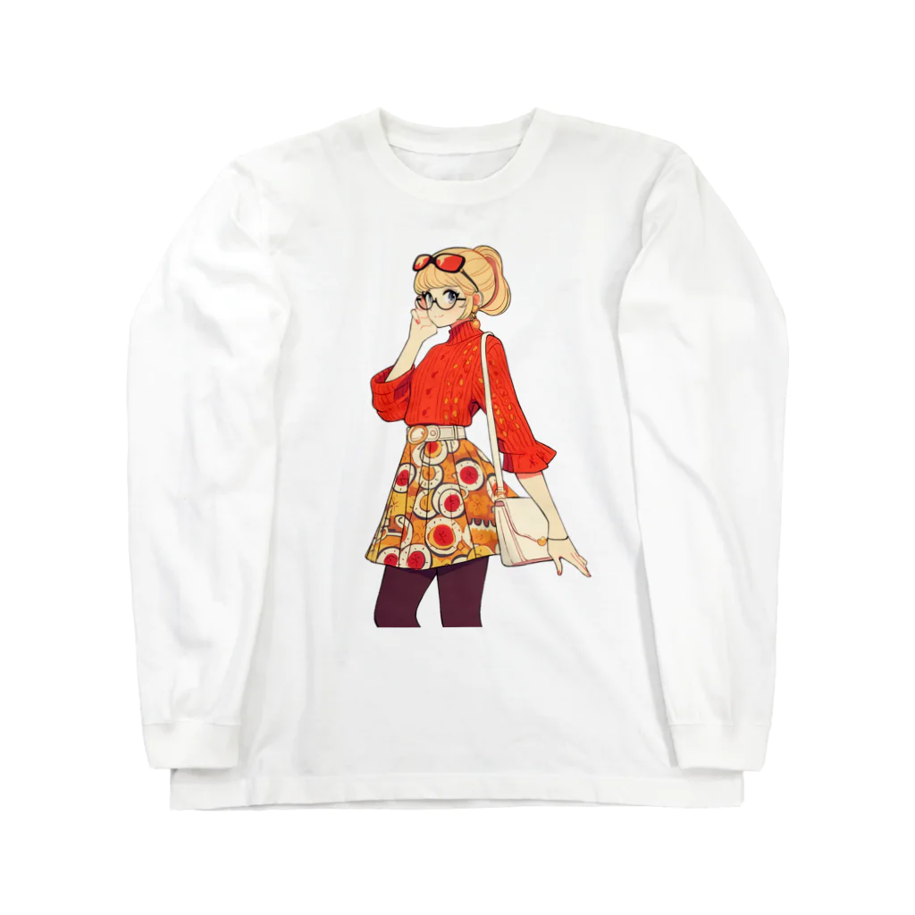 桜音ことこ企画の赤いスウィター Long Sleeve T-Shirt