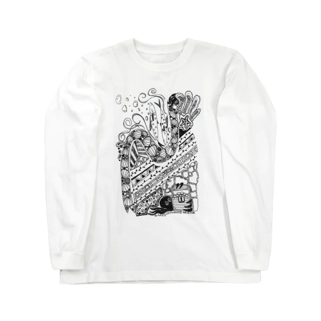 a-bow's workshop(あーぼぅズ ワークショップ)の海中散歩 Long Sleeve T-Shirt