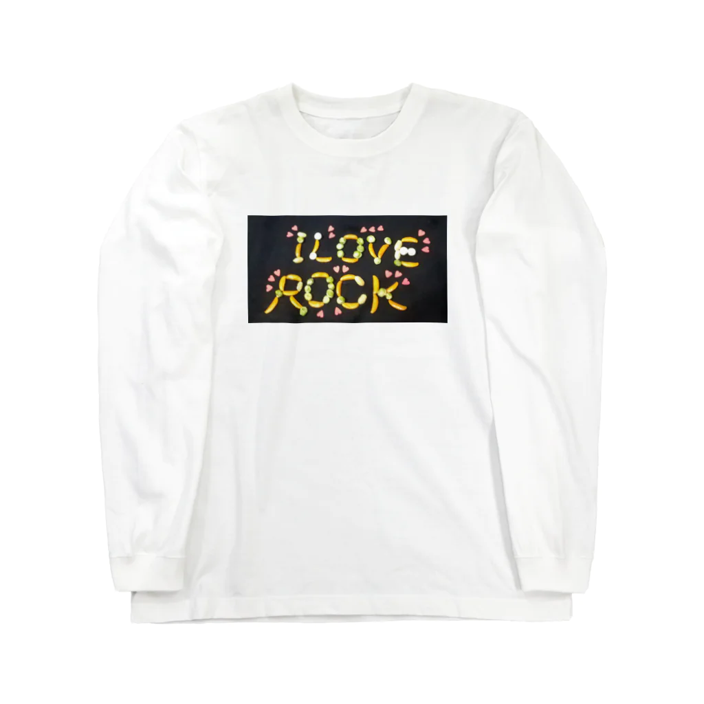 づうマートのI LOVE ROCK ロングスリーブTシャツ