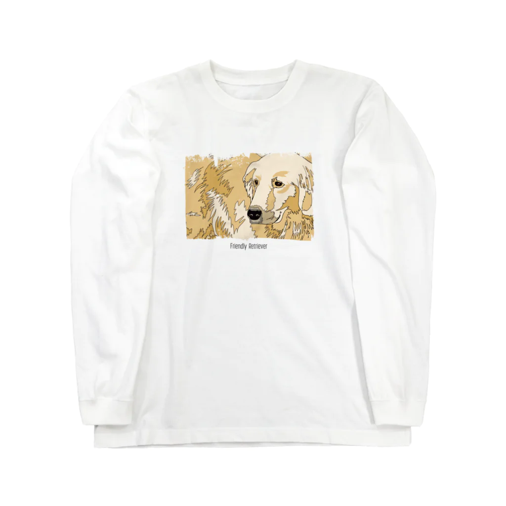 イヌタチヌのフレンドリーレトリバー Long Sleeve T-Shirt