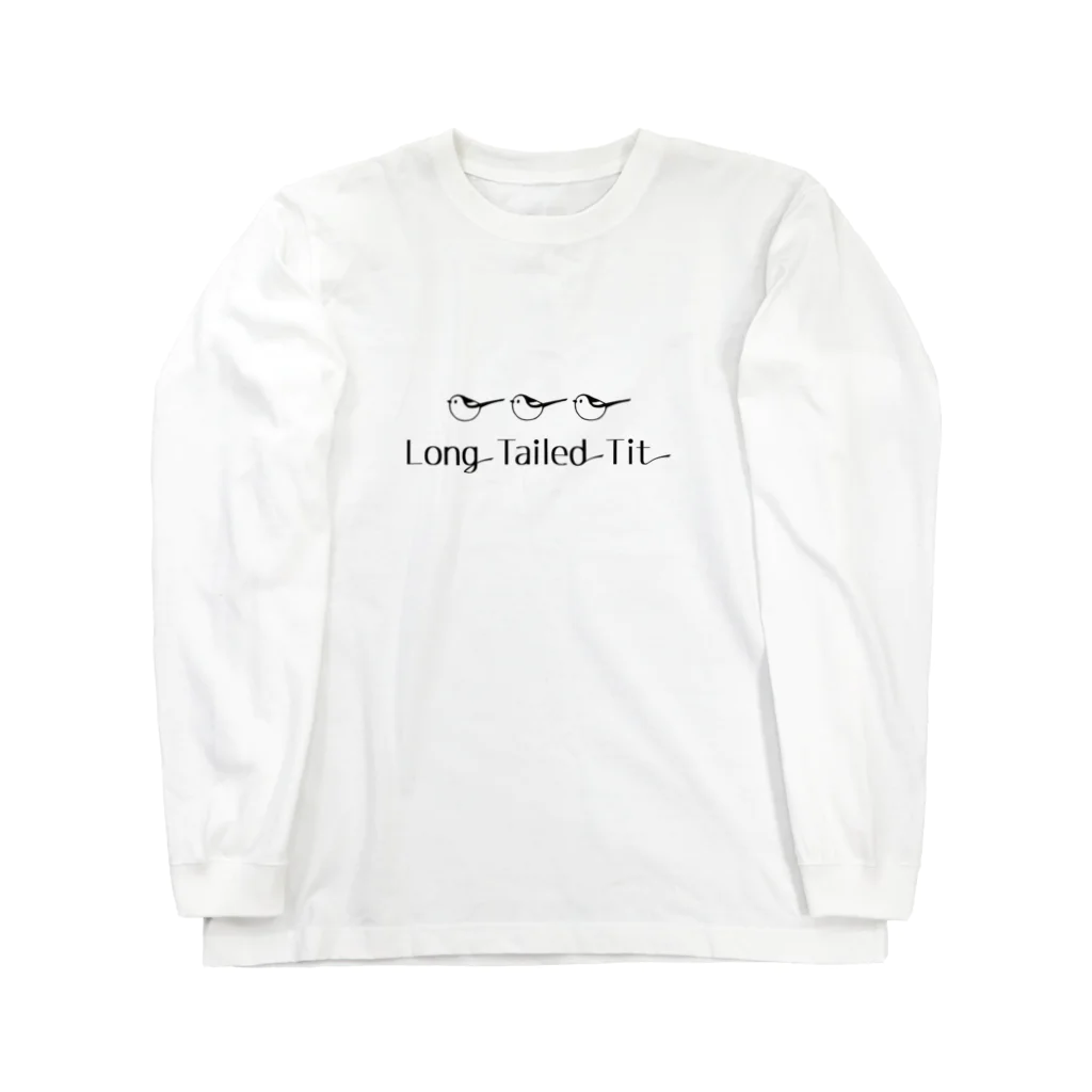 キャリコ堂のシマエナガロゴ入りＡ Long Sleeve T-Shirt