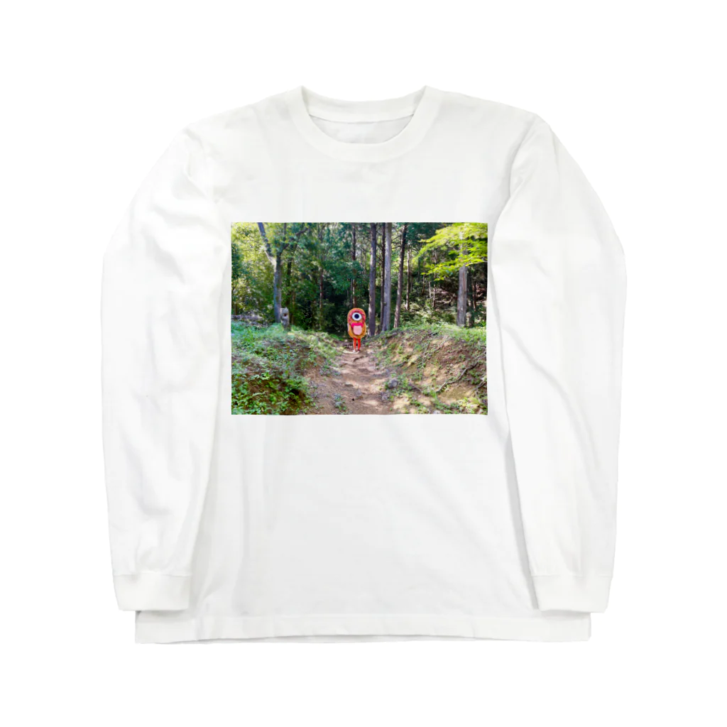 化けわらじ工房の森の化けわらじ Long Sleeve T-Shirt