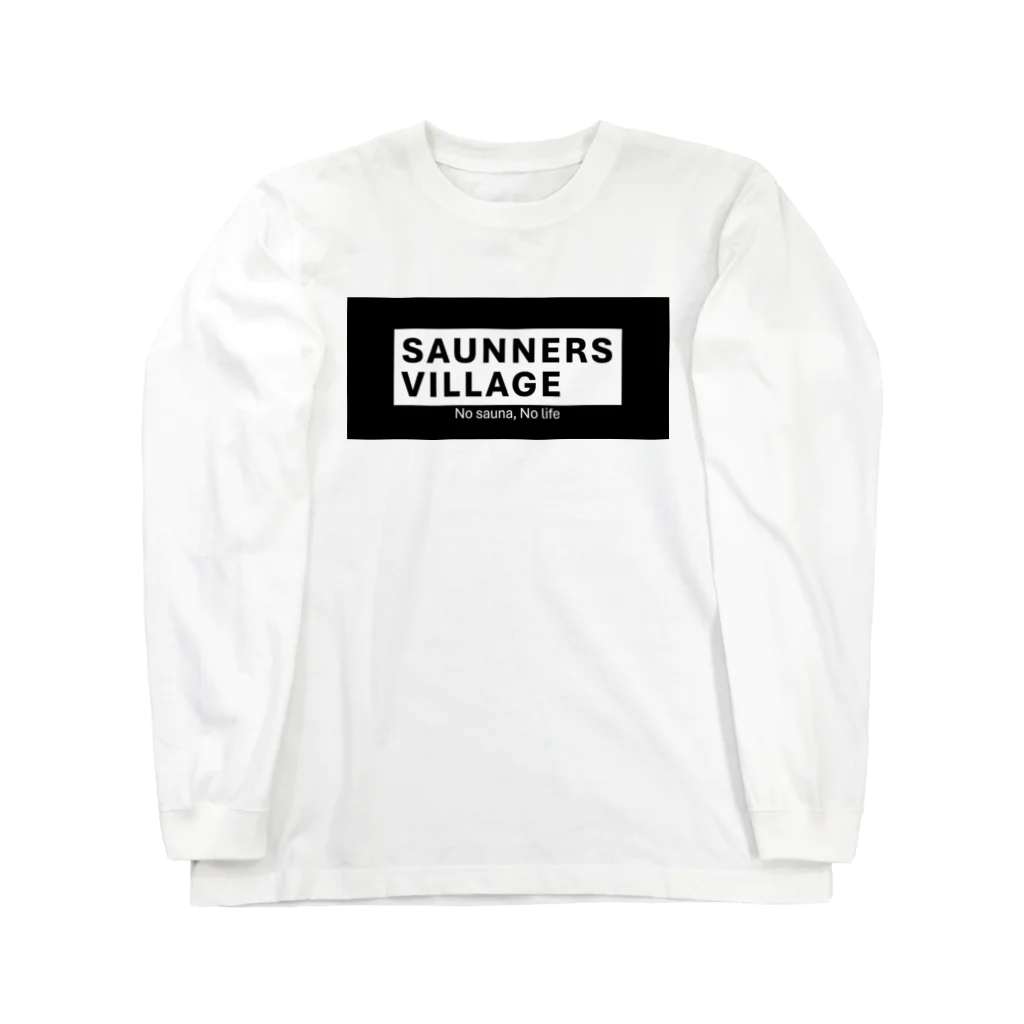 Saunners Village サウナーズビレッジのSaunners Village クラシックロゴ 롱 슬리브 티셔츠