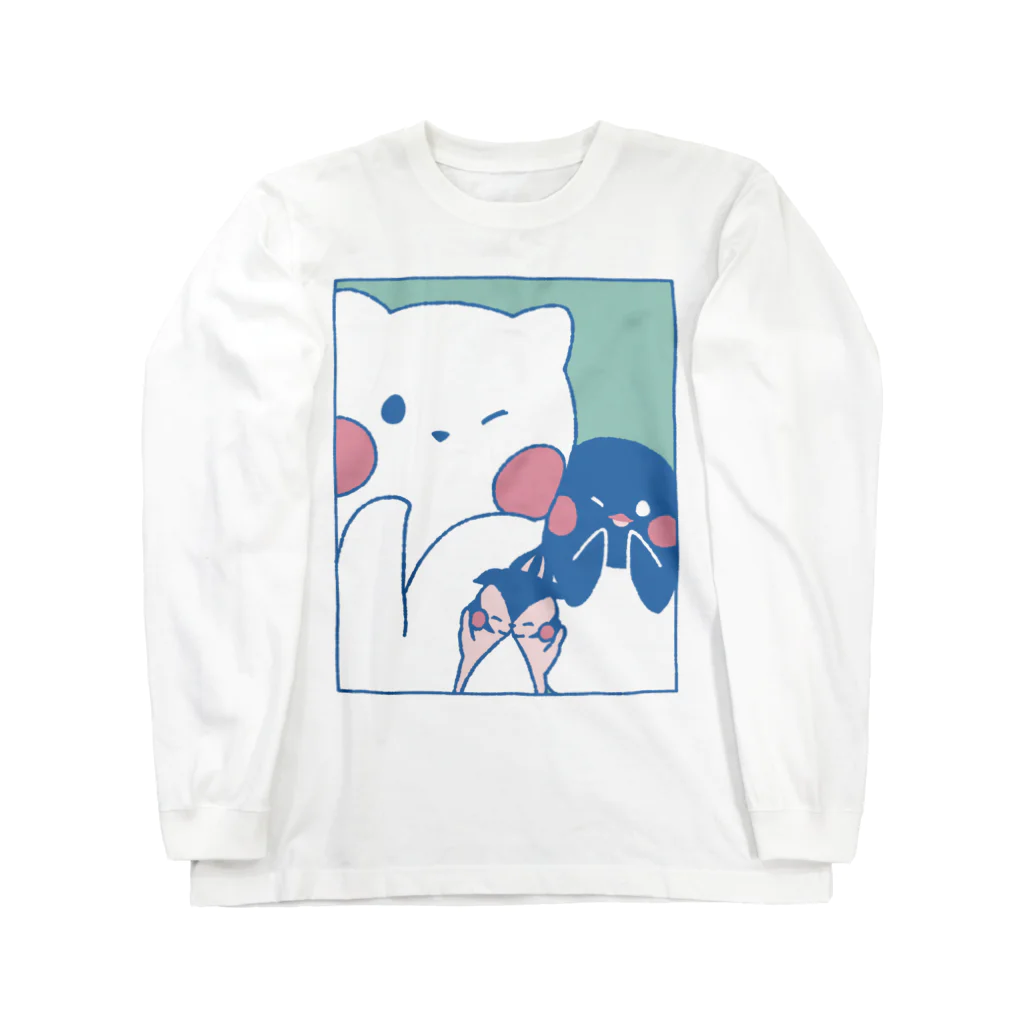 tafu tafuのかわいいポーズのしろぎんしま Long Sleeve T-Shirt