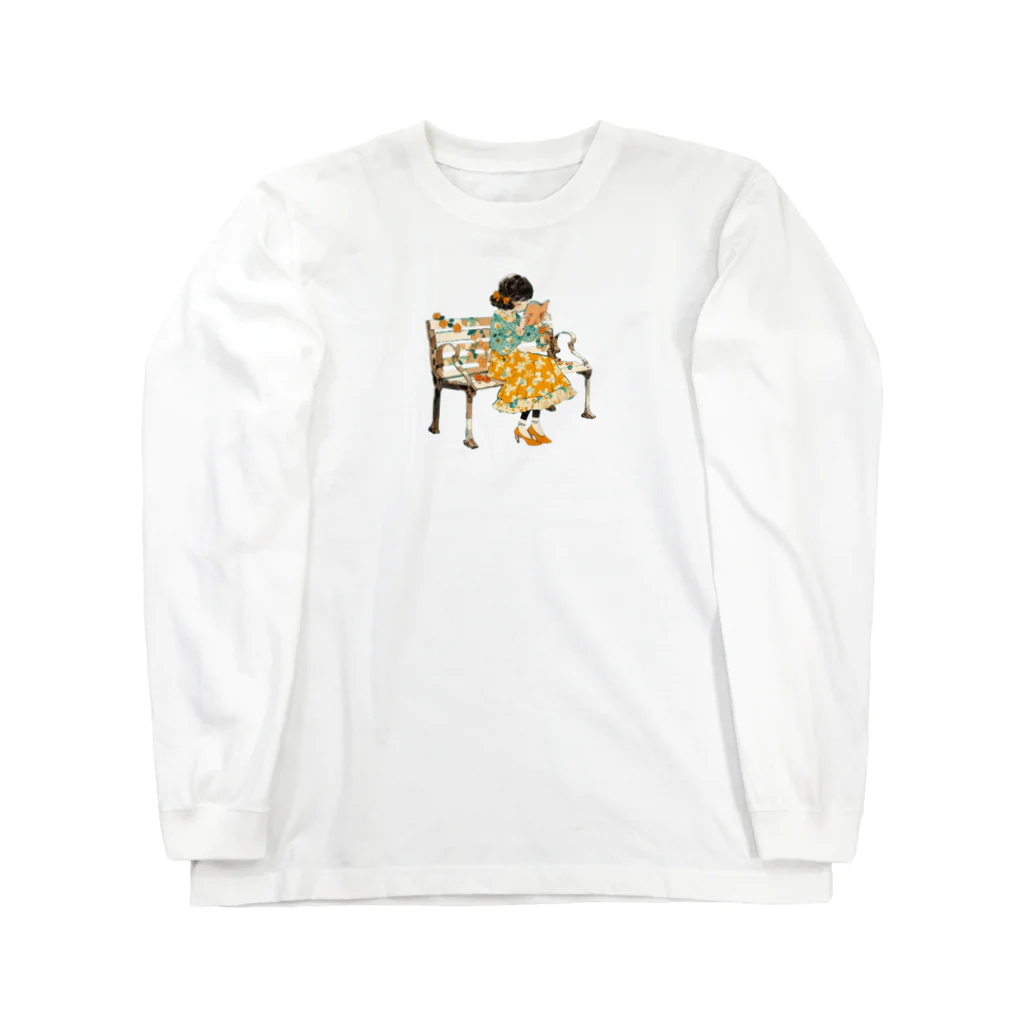 桜音ことこ企画の花のベンチで読書v2 Long Sleeve T-Shirt