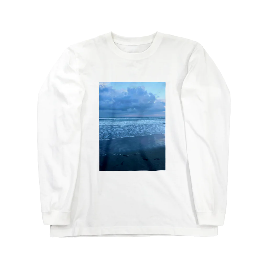 豊風本舗の夏の九十九里浜の浜辺　３ Long Sleeve T-Shirt