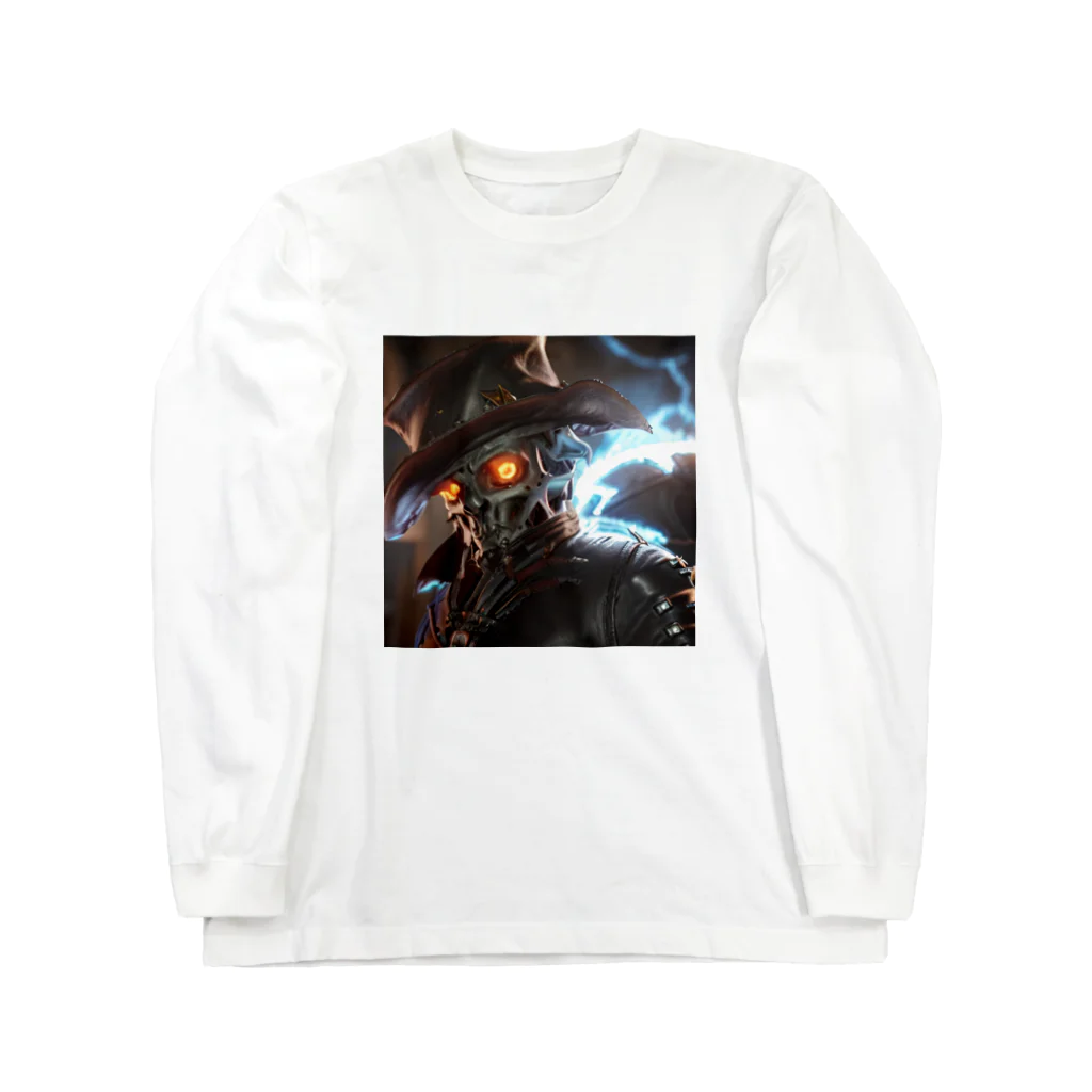 SASARiNS のSmoking horror night metallic Long Sleeve T-Shirt