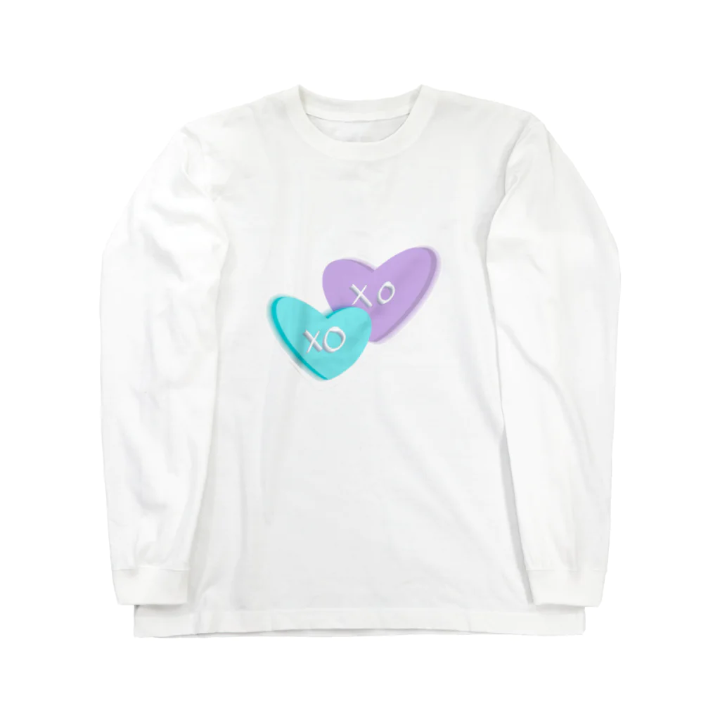 mariascharmsのxoxo シンプル　ハート　デサイン Long Sleeve T-Shirt