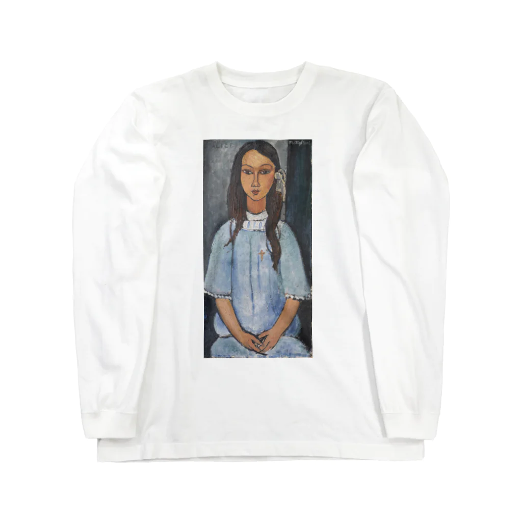 ArtGalleryのモディリアーニ　アリス（Alice）Amedeo Modigliani/1918年 ロングスリーブTシャツ