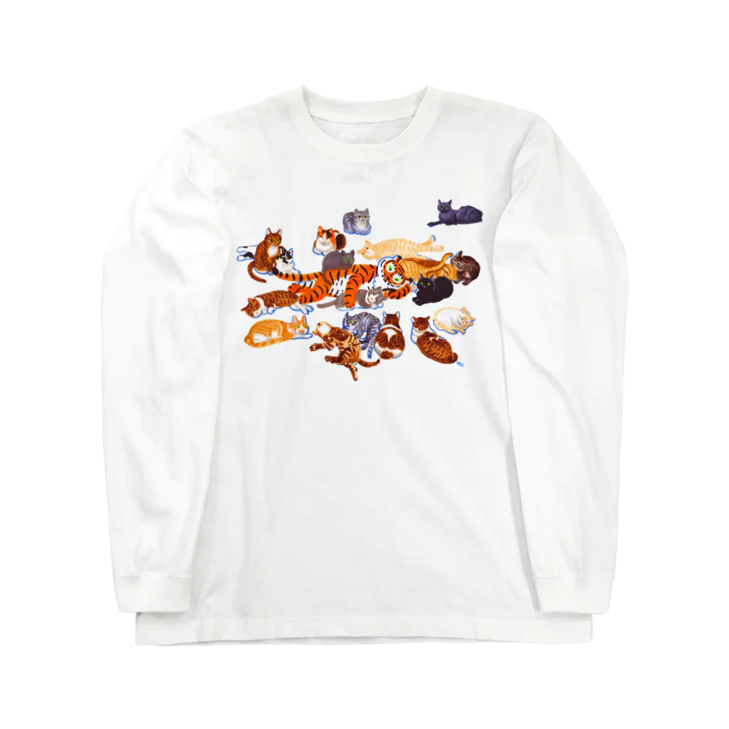 segasworksのネコちゃんたちとトラちゃん（短毛ニャンず） Long Sleeve T-Shirt