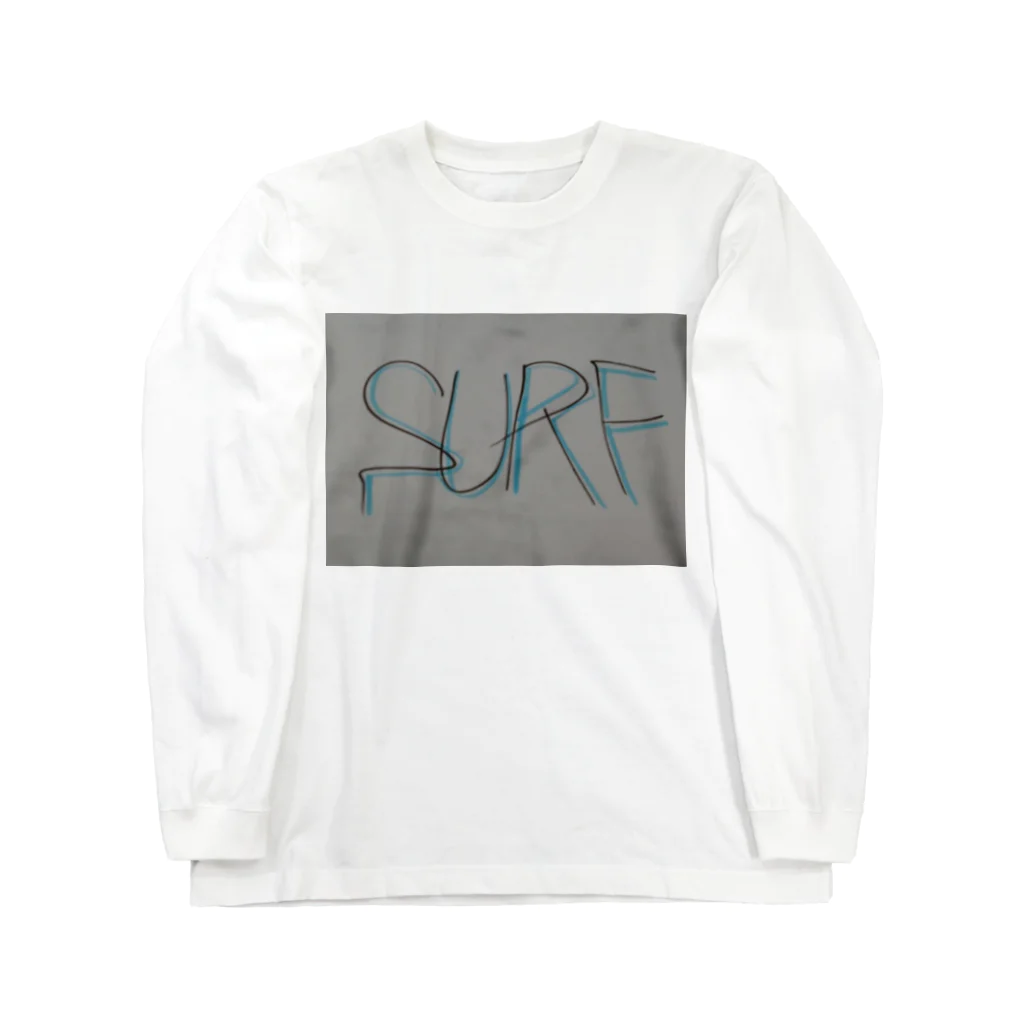 SURF810のSURF 文字(青影) Long Sleeve T-Shirt