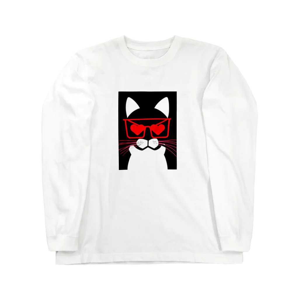 tentenxのchill猫 ロングスリーブTシャツ