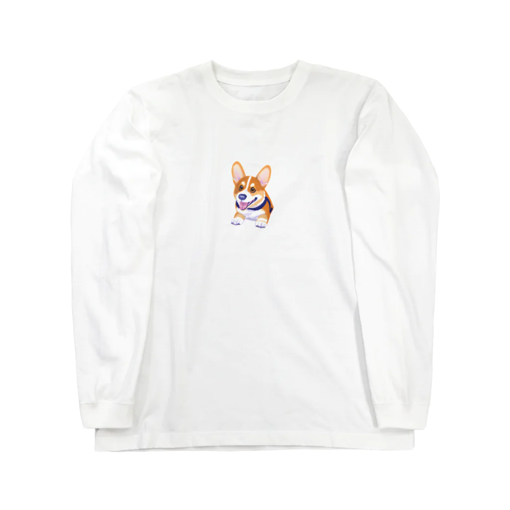 アート・ウィズ・スタイルのコーギー Long Sleeve T-Shirt