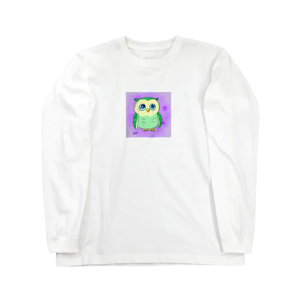 HappyIzuの幸せふくろうグッズ Long Sleeve T-Shirt