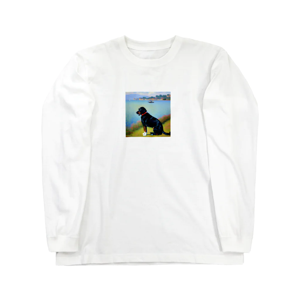 saroraのモネの犬 Long Sleeve T-Shirt