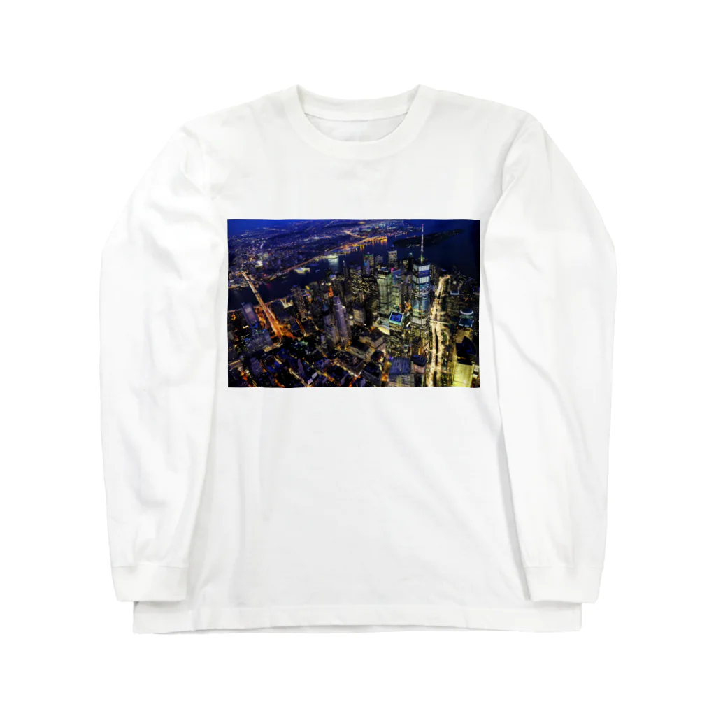 とある高校生が作ったグッズのニューヨーク市街地 Long Sleeve T-Shirt