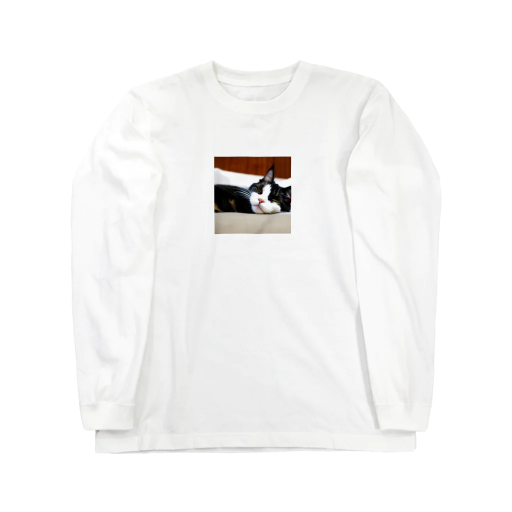 ニャーニャーニャーの寝たネコ Long Sleeve T-Shirt