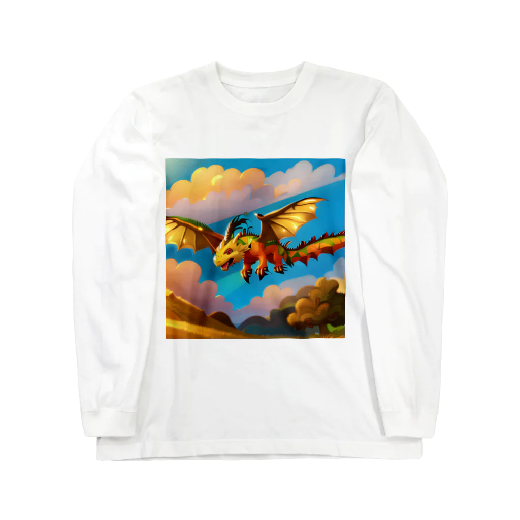 Wakuryuの八恩森の守り空龍　 Long Sleeve T-Shirt