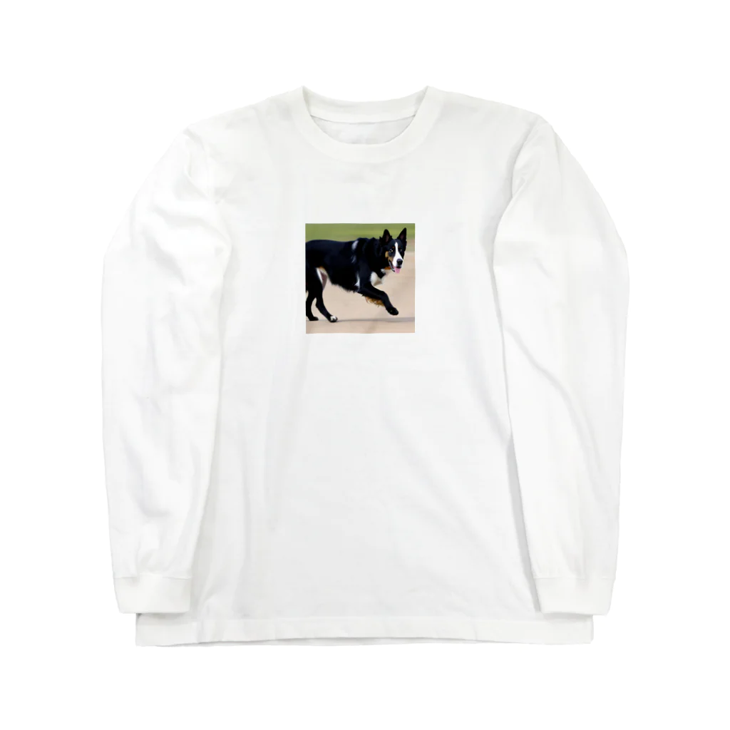 dogのかわいい犬のイラストグッズ Long Sleeve T-Shirt