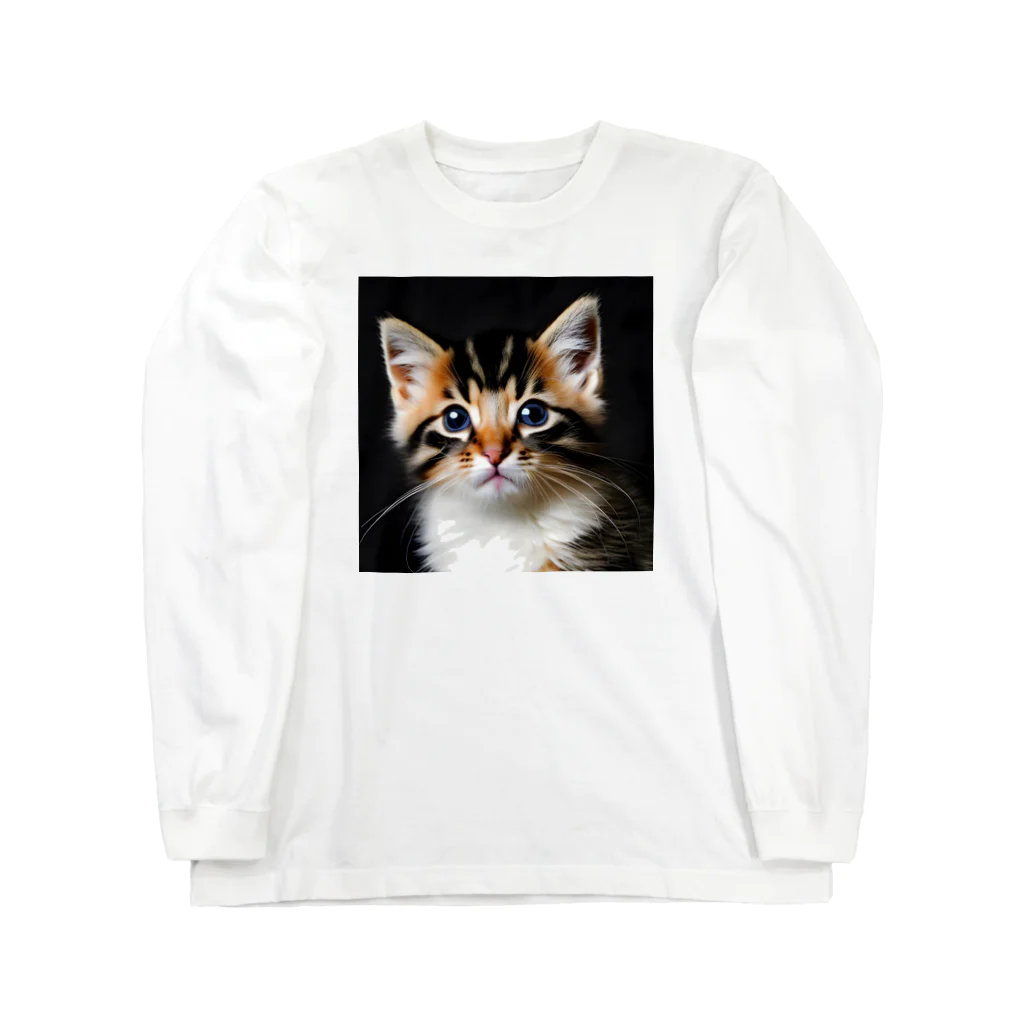 きじねこ屋のねこ ぐっず 1 ロングスリーブTシャツ