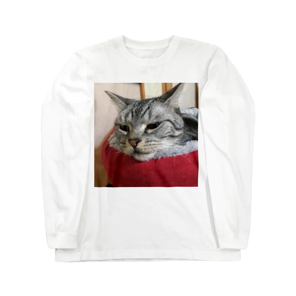 ねこノートのあごのせ寝 Long Sleeve T-Shirt