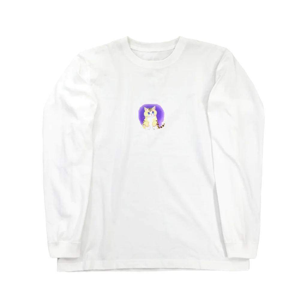 haru-2233のうるうる瞳の可愛いシマシマ猫 Long Sleeve T-Shirt