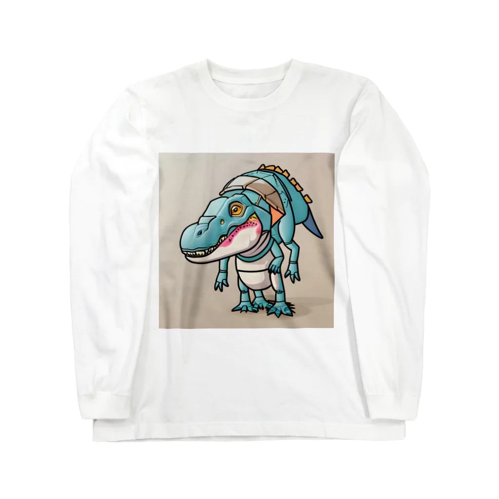 ゆるっと個性のT-Rexアリゲーター ロングスリーブTシャツ