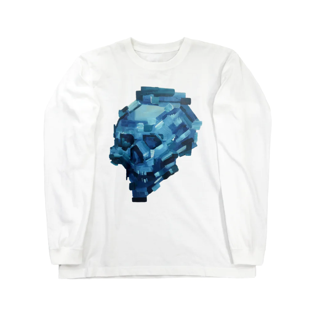 knott aka 2G INDAHOUSEのBLUE SKULL Long Sleeve T-Shirt