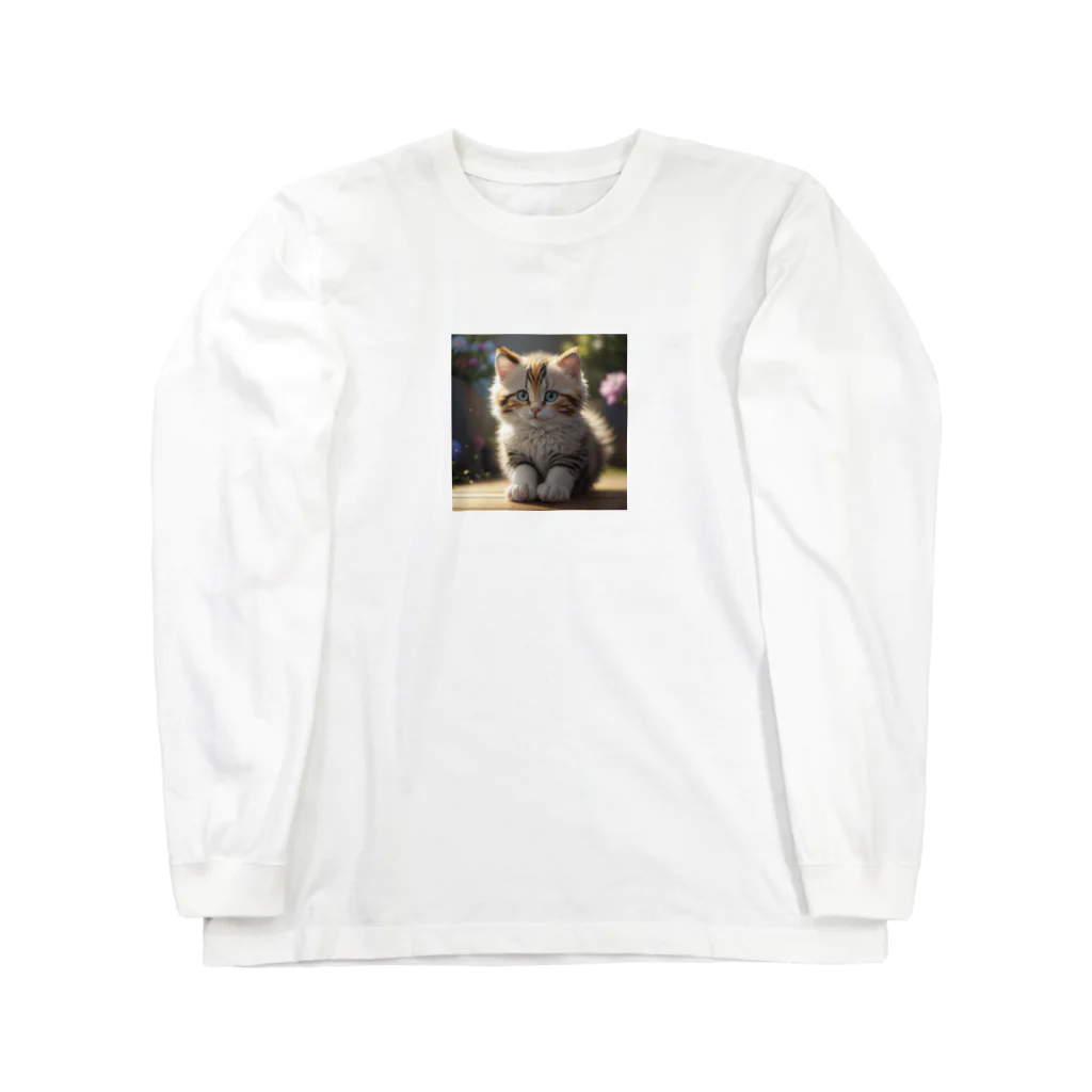 moonshine_fukurouの愛くるしい猫目線 Long Sleeve T-Shirt