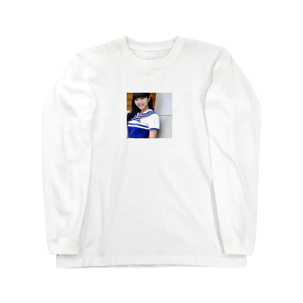 みやこのオリジナルショップの制服が似合う可愛いAI美少女のオリジナルグッズ Long Sleeve T-Shirt