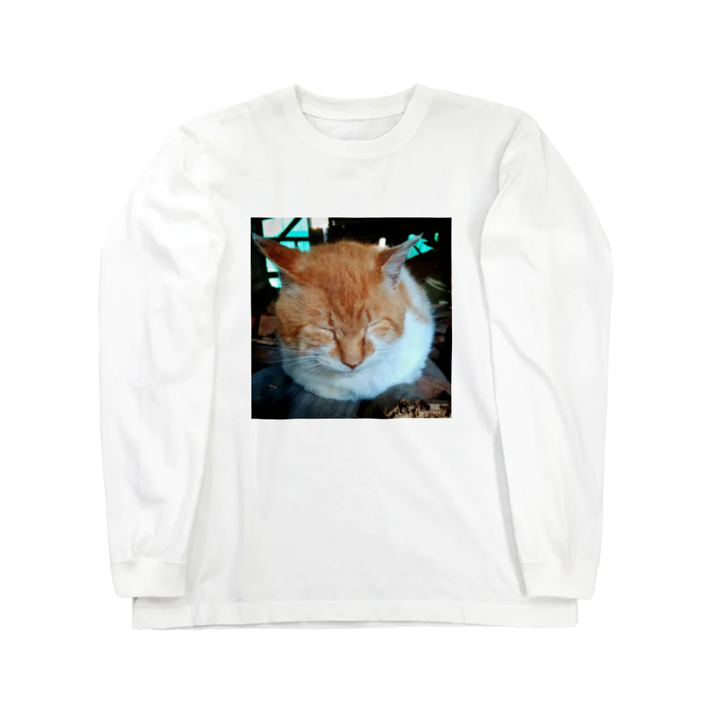 K39SHOPの先輩猫 茶太郎 Long Sleeve T-Shirt