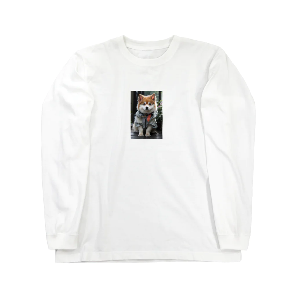 TATAKUKUのおしゃれな犬 Long Sleeve T-Shirt