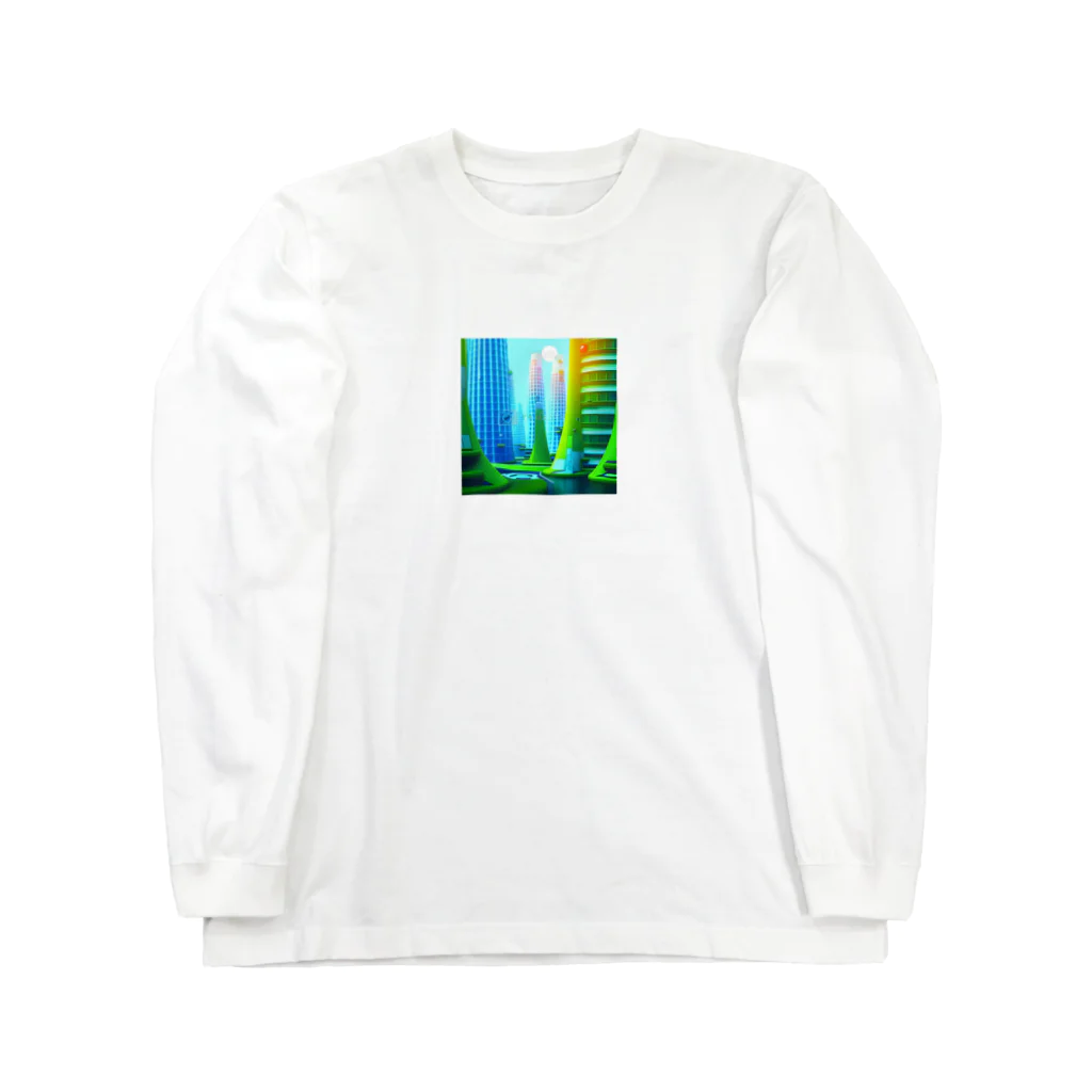 やさぐれメタルの未来都市TANTAN Long Sleeve T-Shirt