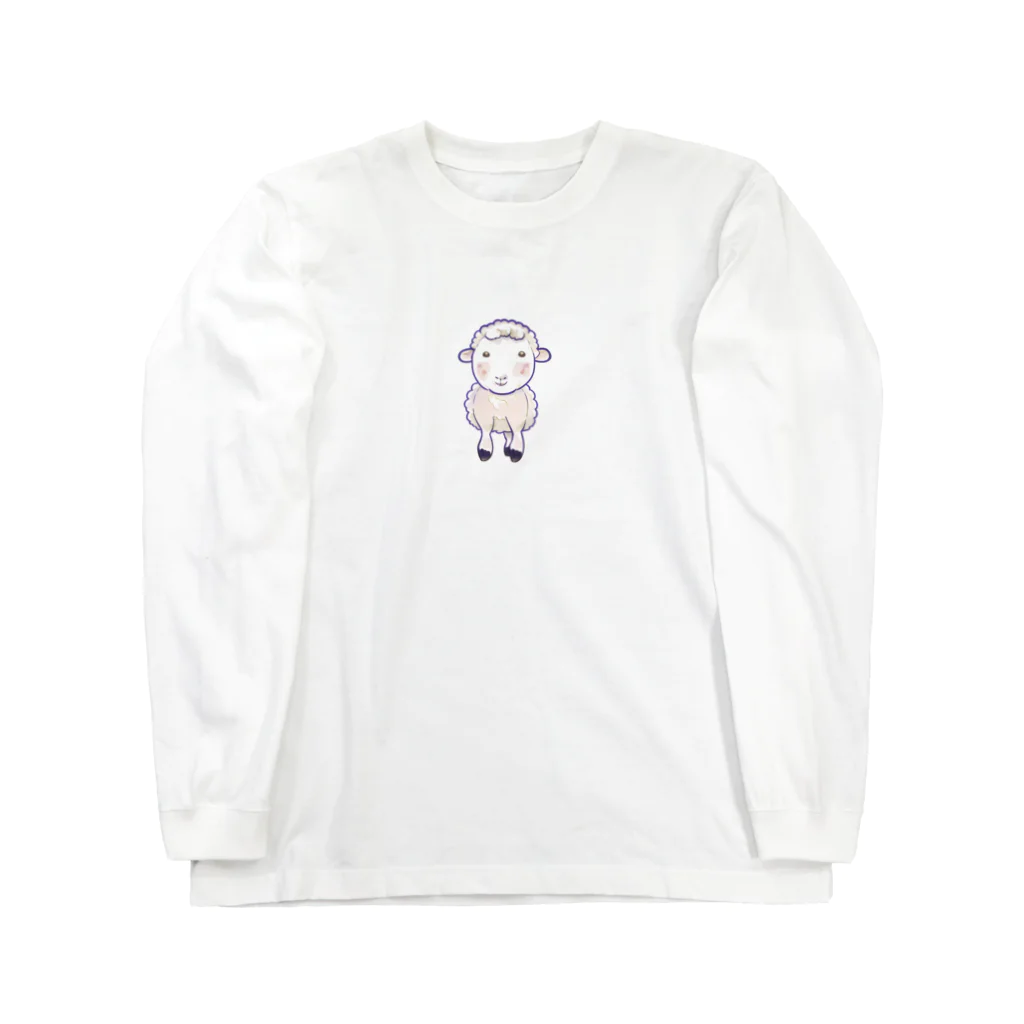 ニコニコマーケットの可愛い羊 Long Sleeve T-Shirt