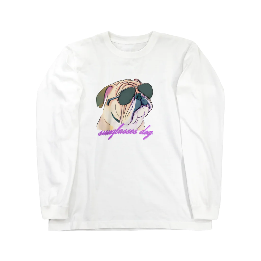 Fanny Animalsのグラサンドッグ Long Sleeve T-Shirt