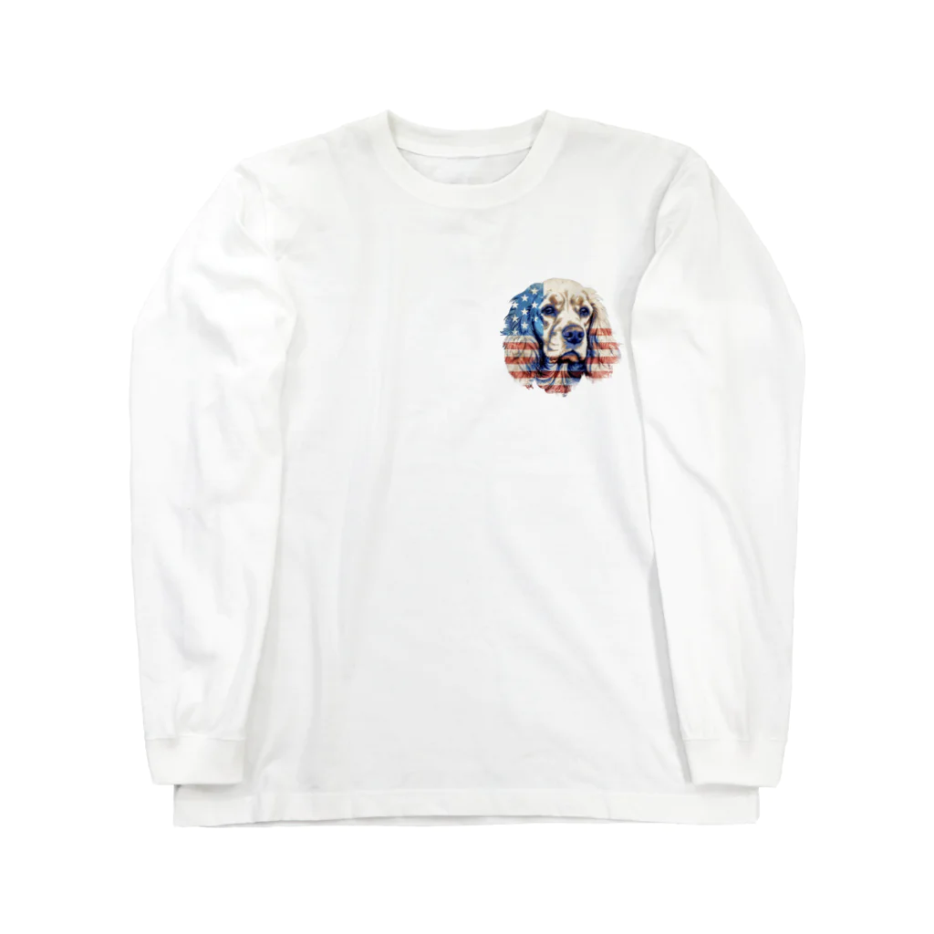 dogsdream8246のアメリカンコッカーアメリカ Long Sleeve T-Shirt