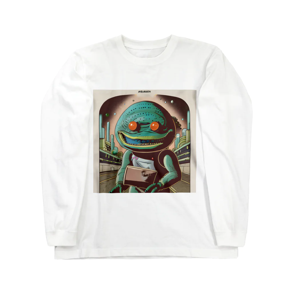 献血するドラキュラの宇宙人シリーズ Long Sleeve T-Shirt