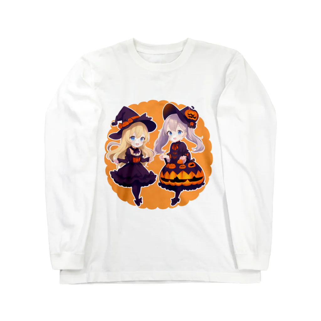 D.M@WORLDのハロウィンシスターズ Long Sleeve T-Shirt