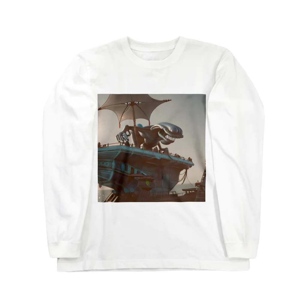 献血するドラキュラの宇宙人シリーズ Long Sleeve T-Shirt