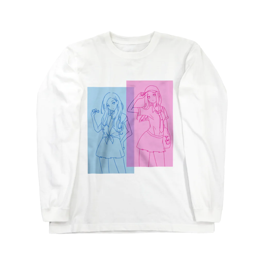 sai-nai_ひみつきちのJK( •ꙍ•́ )✧ Long Sleeve T-Shirt