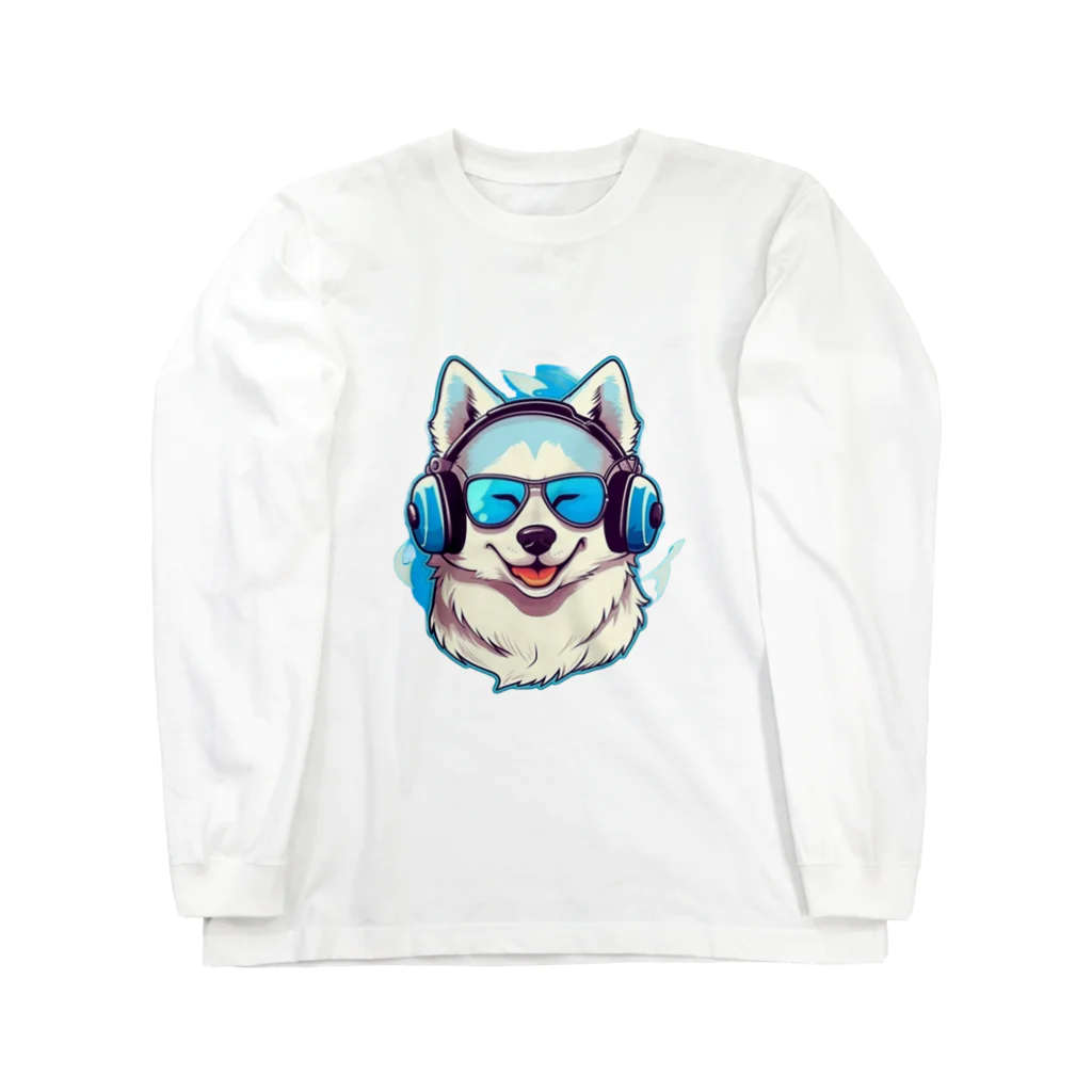 dogsdream8246の夏楽ハスキー ロングスリーブTシャツ