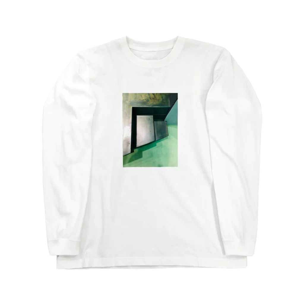  階段、花、炎の階段② Long Sleeve T-Shirt