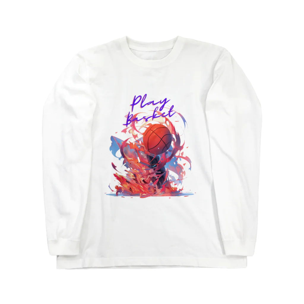 SUY_art_のPlay Basket ロングスリーブTシャツ