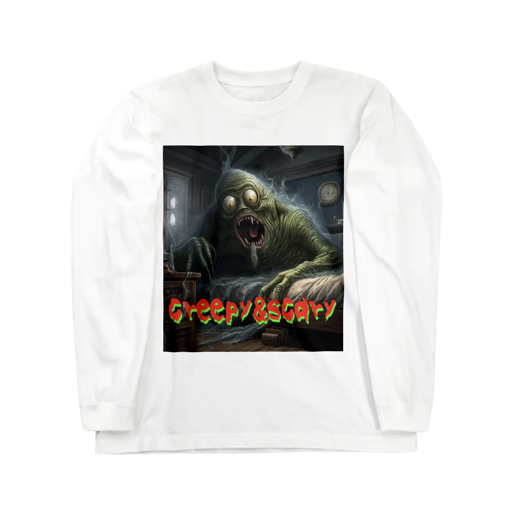 ばけものだいすきのcreepy & scary ロングスリーブTシャツ